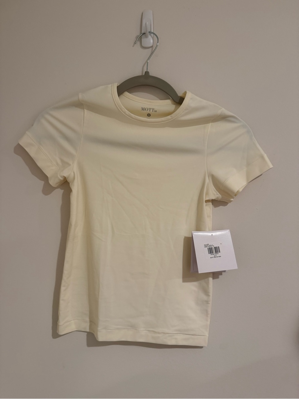 Mott50 Cream Short Sleeve Classic Crew Tee
